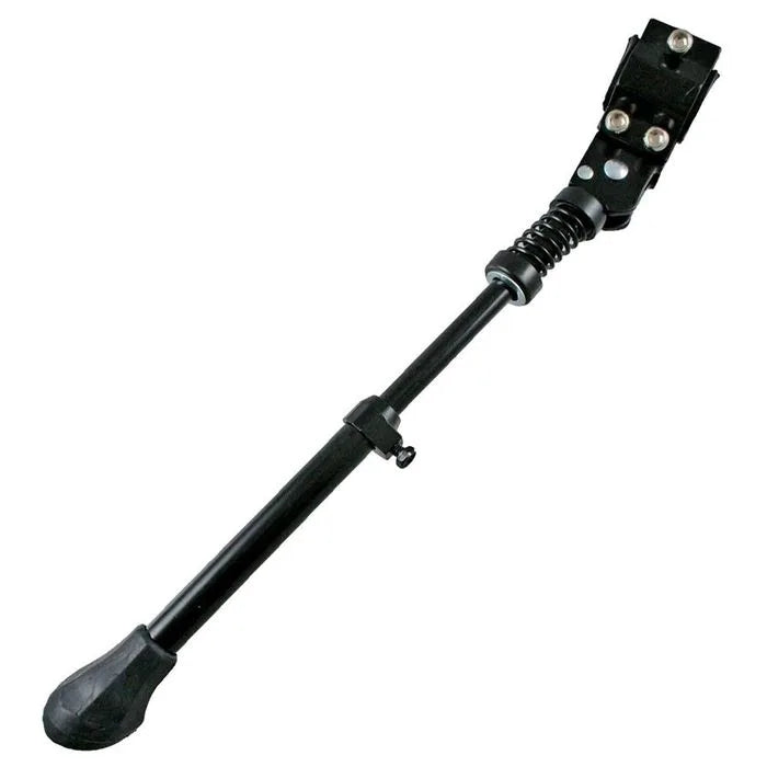 Alloy Rear Clamp On Kickstand — Adjustable / For 24"-700c Wheels / For Square Profile / Black