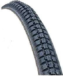 Block Pattern Wire Bead Tyre  — 26 x 1 1/2" (40-584) / Black Wall