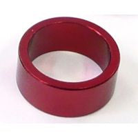 Alloy Headset Spacer — 15mm Height / 28.6mm (1 1/8") / Red