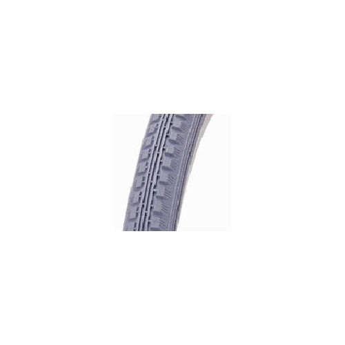 Block Pattern Wire Bead Tyre  — 26 x 1 3/8 x 1 1/2" (37-590) / Grey / Grey Wall