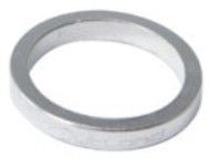 Alloy Headset Spacer — 5mm Height / 25.4mm (1") / Silver