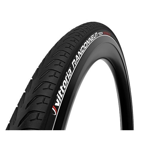 Vittoria Randonneur Tech Wire Bead Tyre  — 700 x 35c (35-622) / G2.0 / Reflective / Black Wall