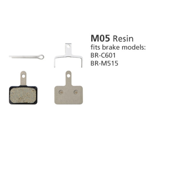 Shimano M05 (v2) Disc Brake Pads — Resin Compound