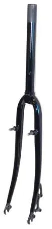 Rigid Trekking Fork — For 700c Wheel / 1 1/8" Threadless / Canti/V-Brake + Disc Brake / Steel / Black