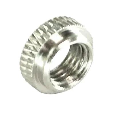 Presta Valve Lockring — Converts Schrader Valve Hole For Presta / Silver [1pc]
