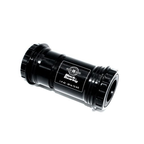 BlackBearing B5 Press Fit Bottom Bracket (Thread Together) — BB30 Frame / 24mm Spindle (w/ 24/22mm Adapters) / Black