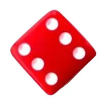 Dice Valve Cap — Schrader / Red [1pc]