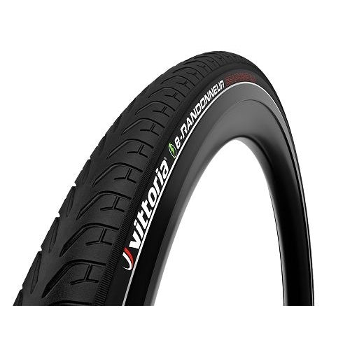 Vittoria e-Randonneur Wire Bead Tyre  — 700 x 35c (35-622) / G2.0 / Reflective / Black Wall