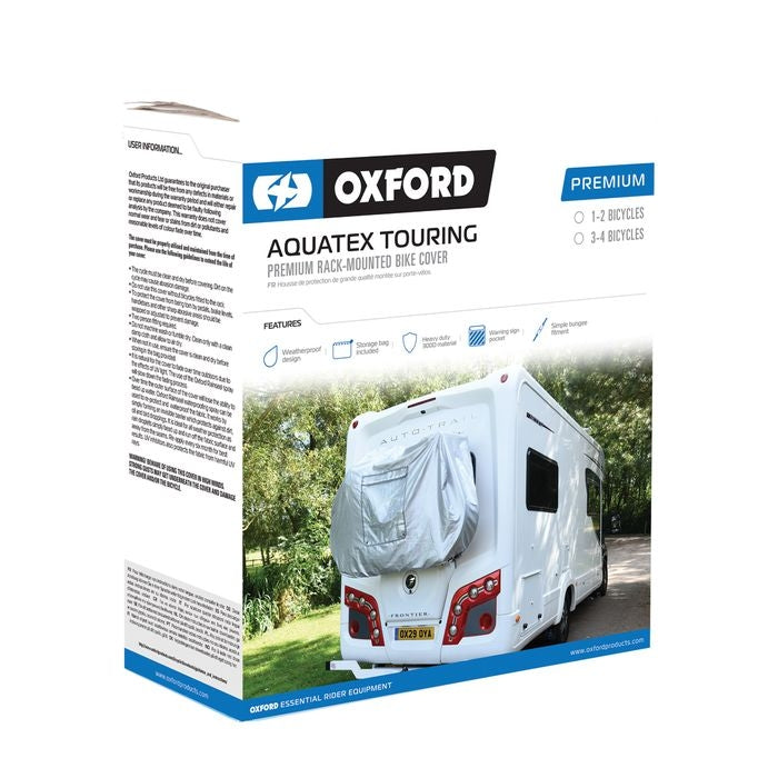 Oxford Aquatex Touring 3-4 Bike Rack Mounted Bike Cover — Water Resistant