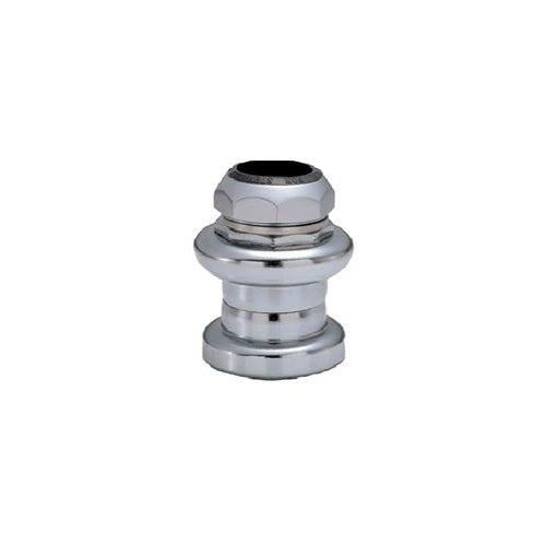 Silver Steel Threaded 1" Headset — EC30/25.4-24tpi (22.2 Quill) x EC30/27