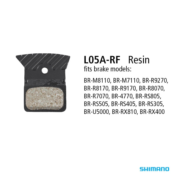 Shimano L05A-RF Disc Brake Pads — Resin Compound