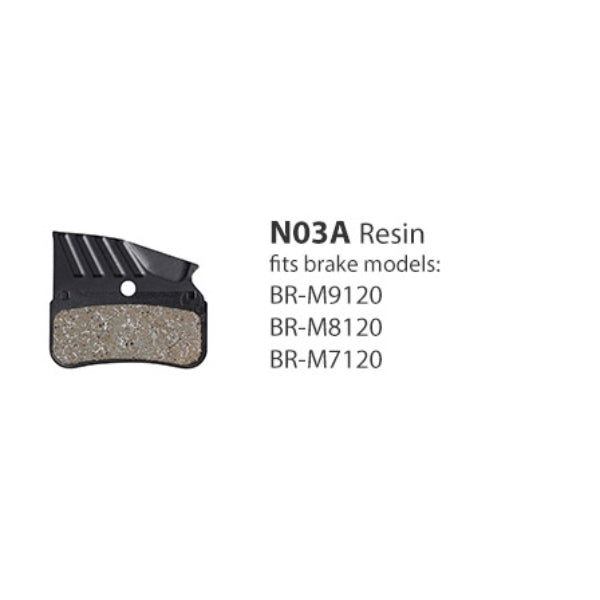 Shimano N03A-RF Disc Brake Pads — Resin Compound / Alloy Plate