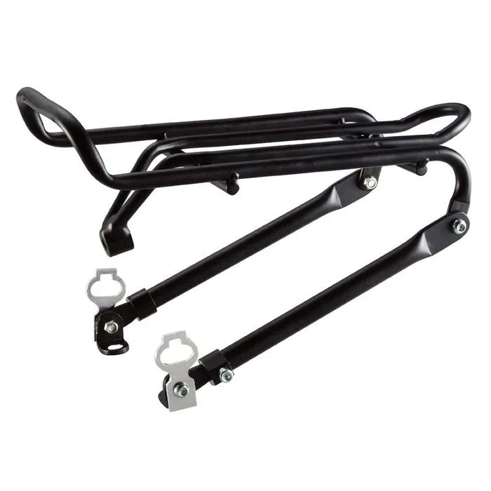 Alloy Mini Front Rack — Adjustable / Brake Mount / Max 10kg / Black