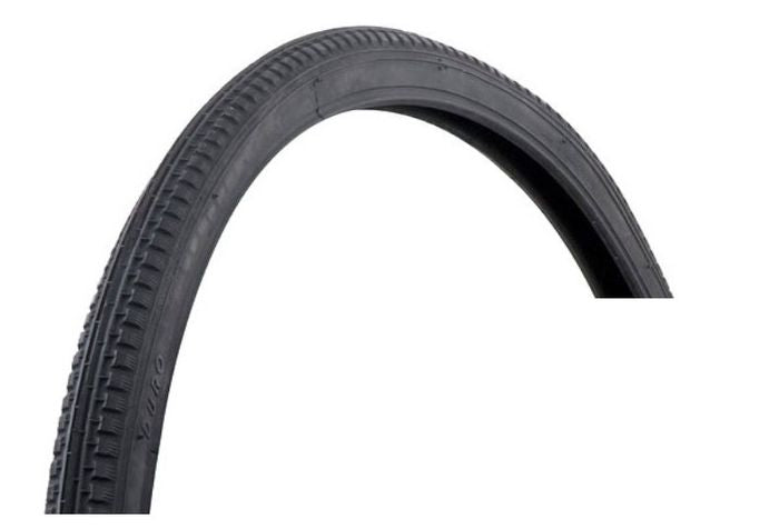 Block Pattern Wire Bead Tyre  — 26 x 1 3/8 x 1 1/2" (37-590) / Black Wall