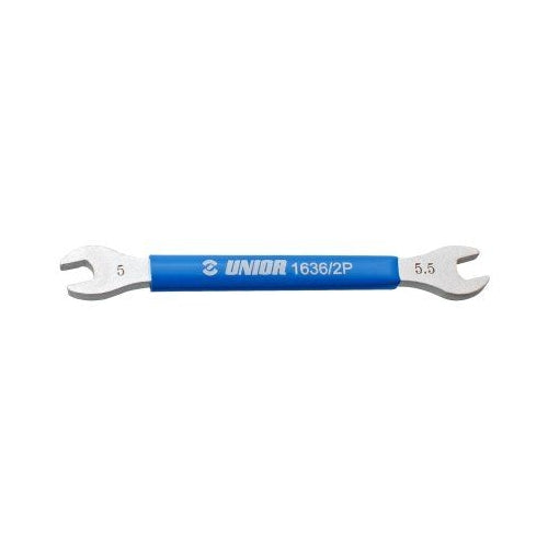 Unior Spoke Wrench — 5/5.5mm / Square Drive / Blue / 619718