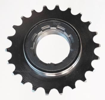 DNP Singlespeed Freewheel — 3/32" x 22t / ISO (1.375" x 24tpi) / Silver