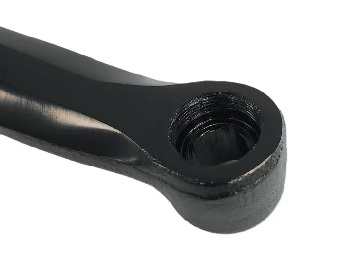 Steel Crank Arm — Left Hand / 165mm / Square Taper (JIS) / Diamond Orientation / Black