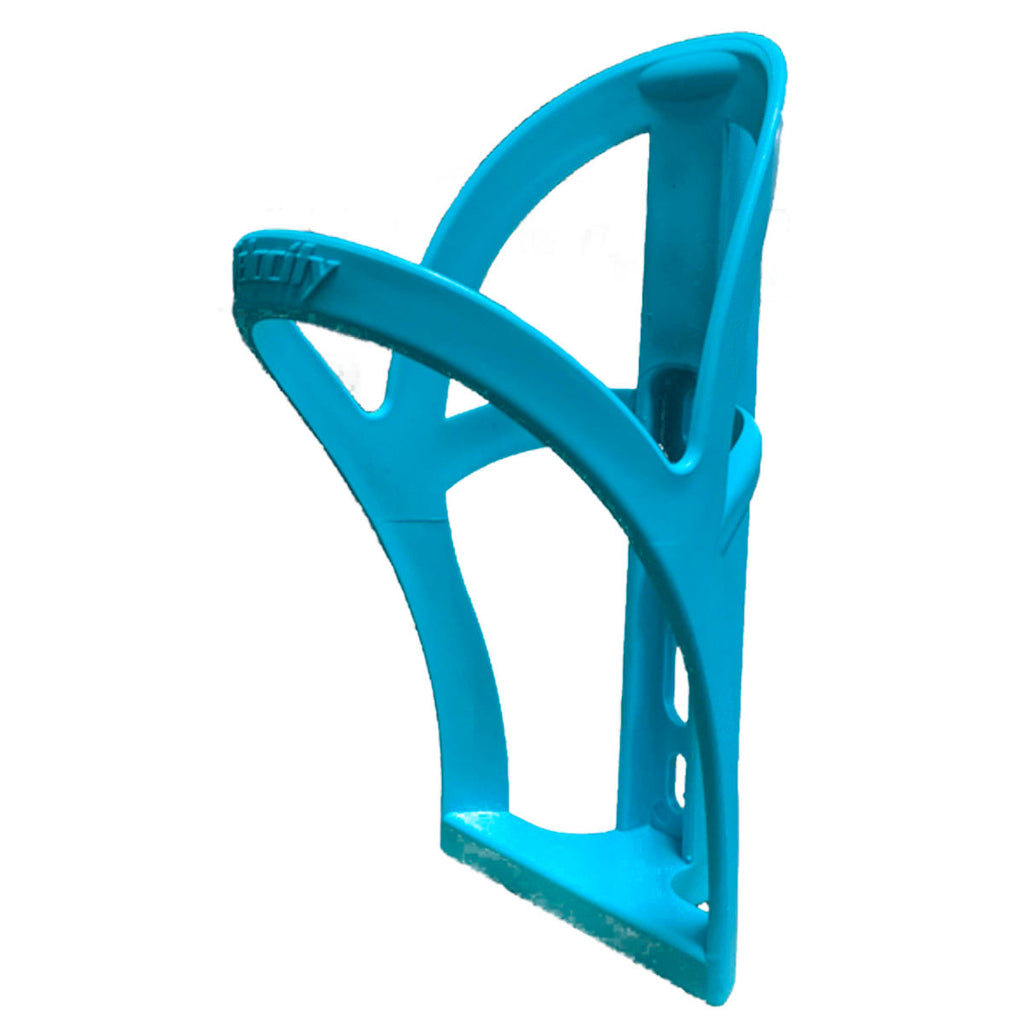 Velocity Bottle Cage — Plastic / Cyan