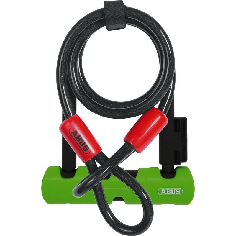 ABUS U-Bolt Ultra Mini 410 U Lock (with Cobra Green Cable Lock)