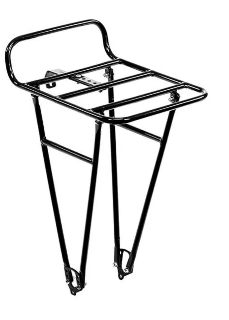 Pelago Commuter Front Rack - Stainless Steel Medium Black