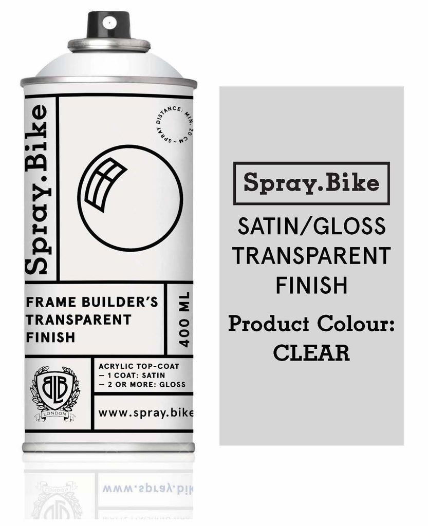 Spray.Bike Frame Builder's Transparent Finish - Satin/Gloss - 400ml