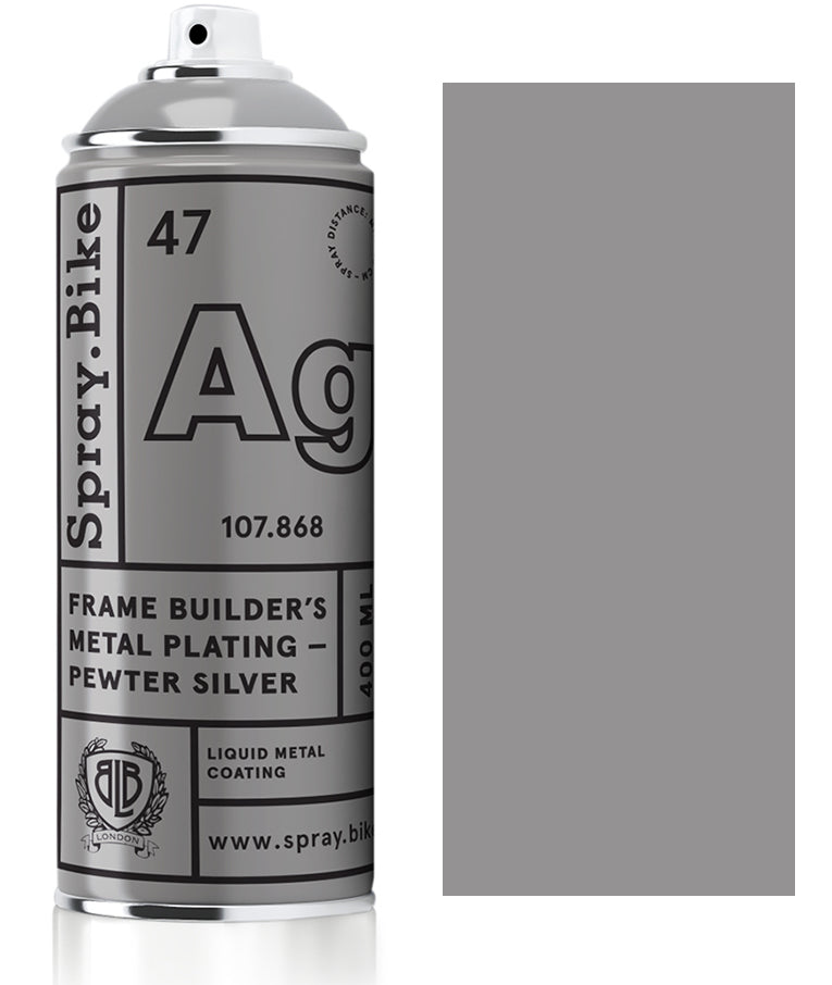 Spray.Bike Frame Builder's Metal Plating — 400ml / Pewter Silver