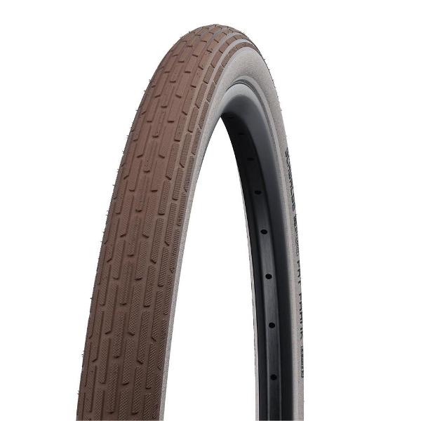 Schwalbe Fat Frank Tyre (Brown/White Wall) — 26 x 2.35