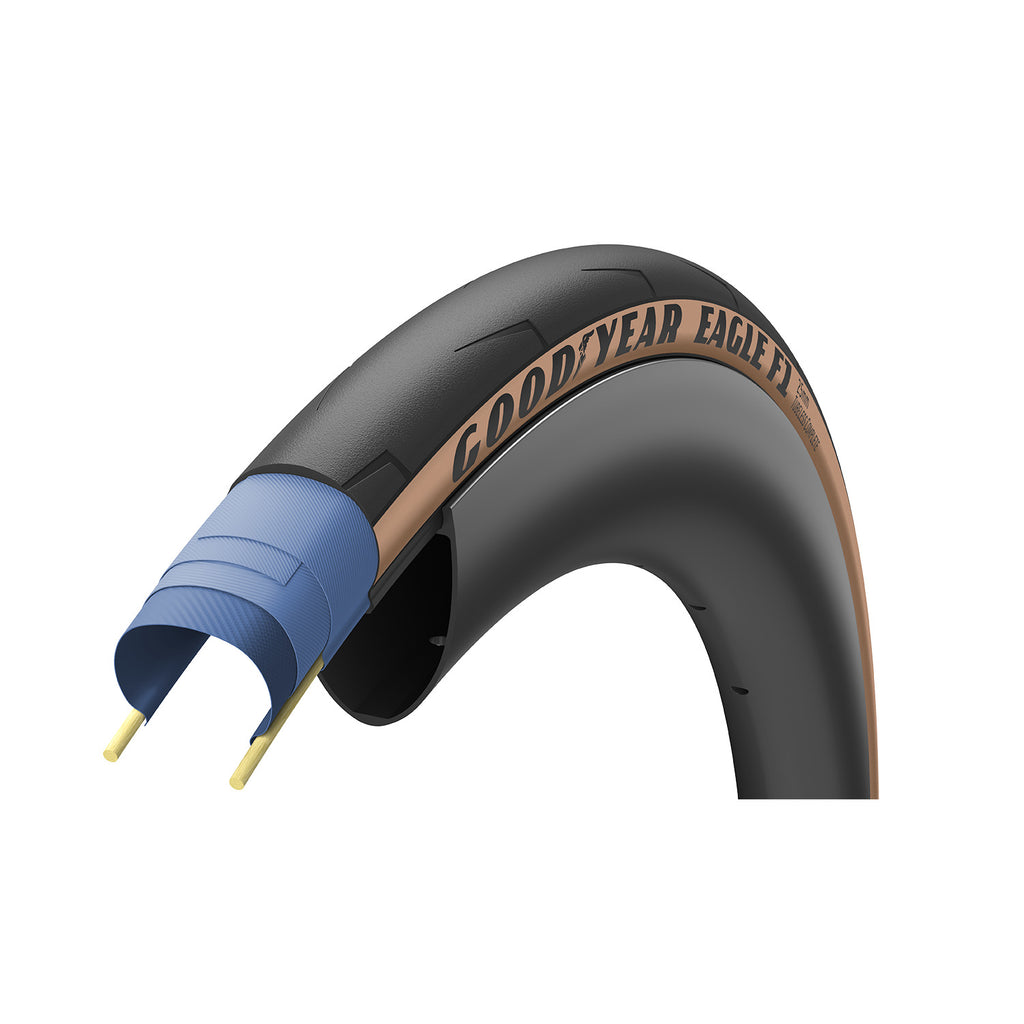 Goodyear Eagle F1 Tubeless Tyre (Tan Wall) — 700 x 30c