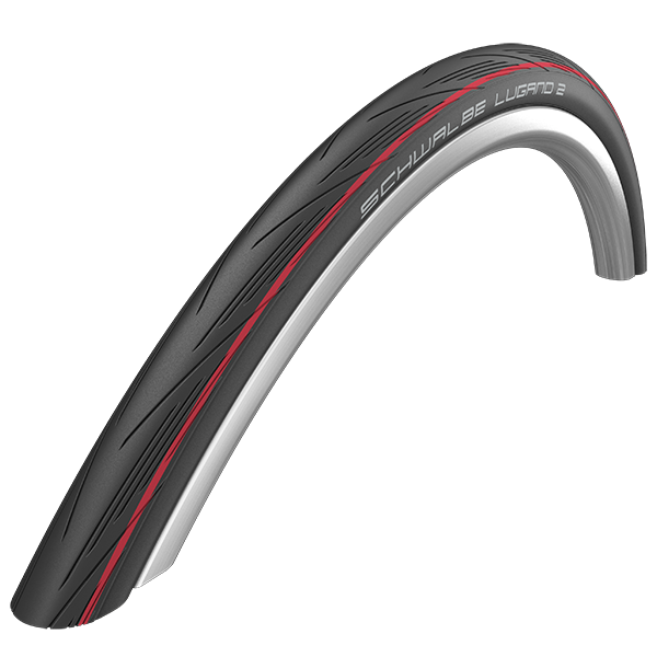 Schwalbe Lugano Tyre (Red Stripe) —  700 x 25c