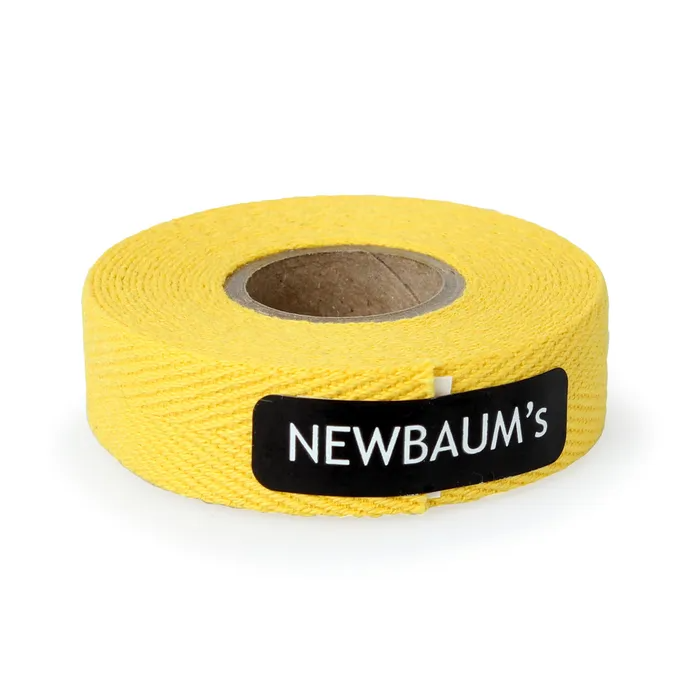 Newbaums Cloth Handlebar Tape (2 Rolls) — Yellow