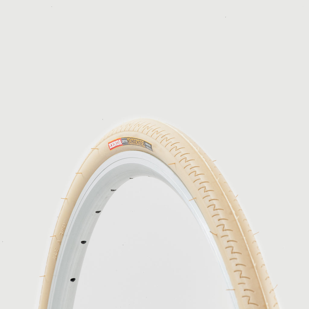 Kenda Kontender Tyre (White) — 650 x 25c